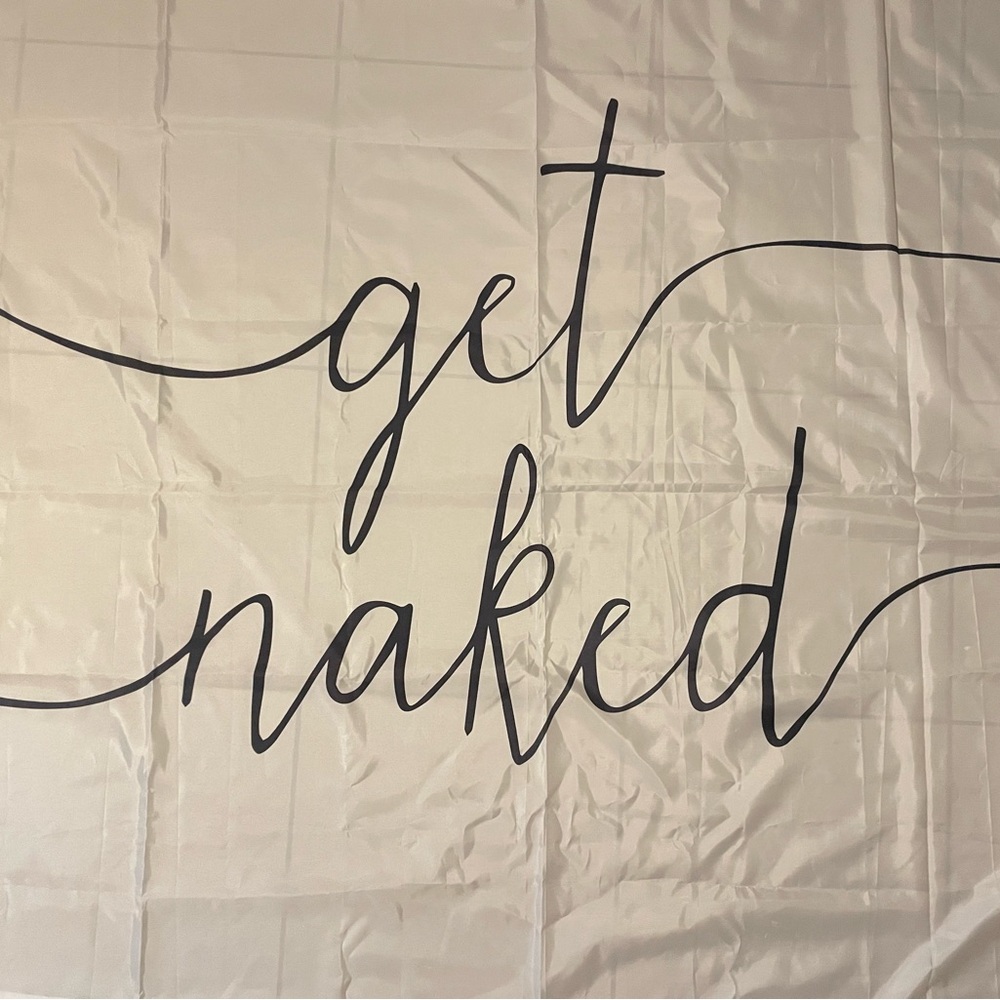 Get naked shower curtain